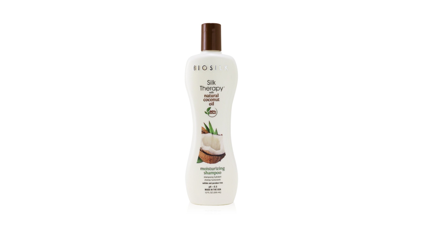 BioSilk Silk Therapy with Coconut Oil Moisturizing Shampoo -355ml/12oz
