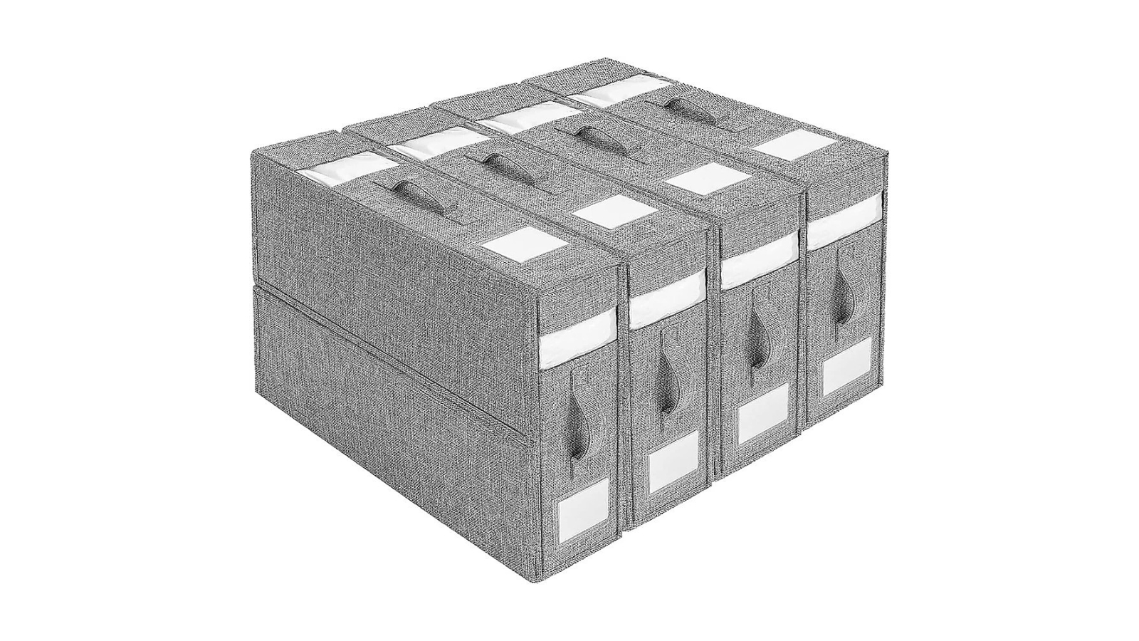 Randy and Travis Machinery 4 Piece Foldable Bed Sheet Set Organizer - Grey