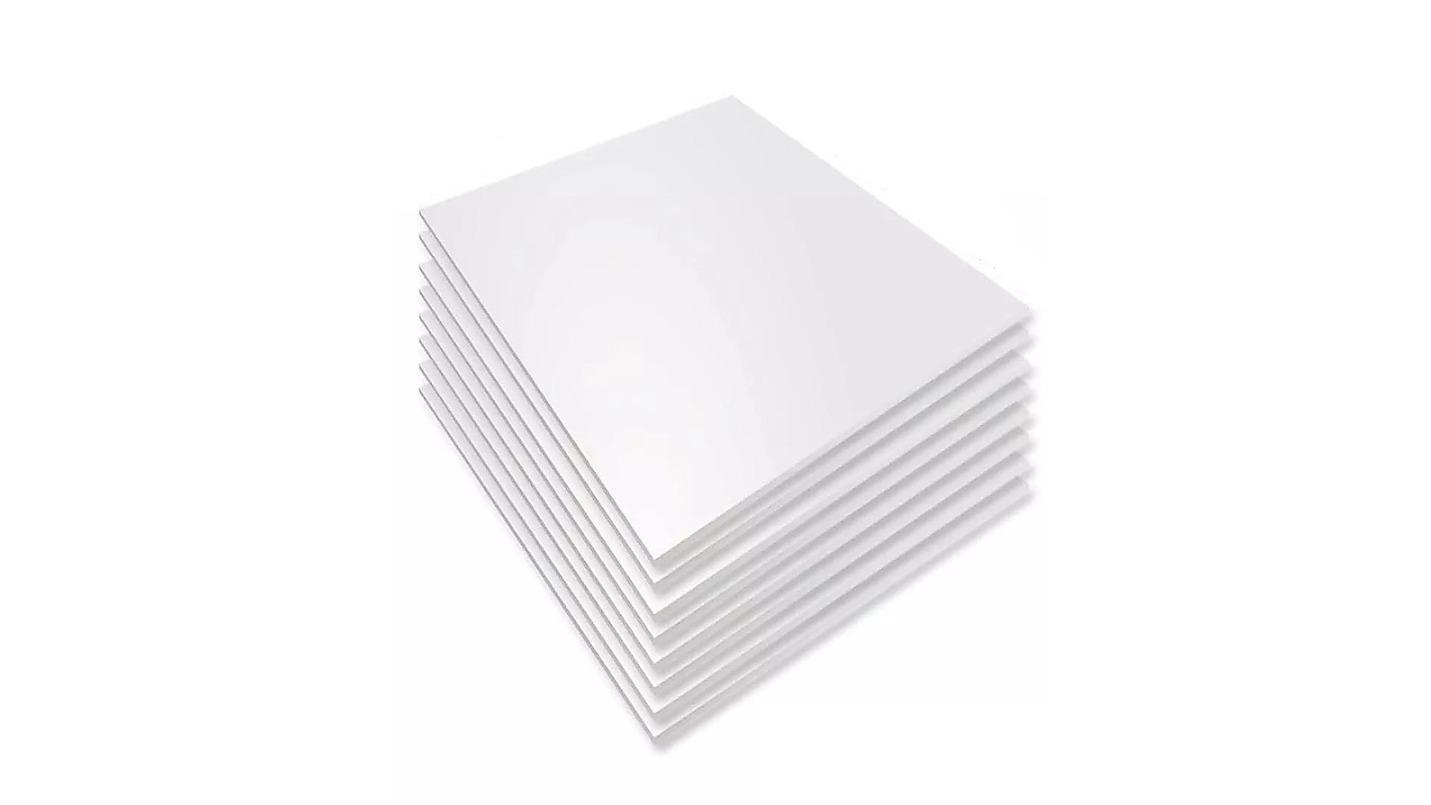 Randy and Travis Machinery 12 Piece PVC Panel Smooth Drop Ceiling Tile - 2 x 2ft
