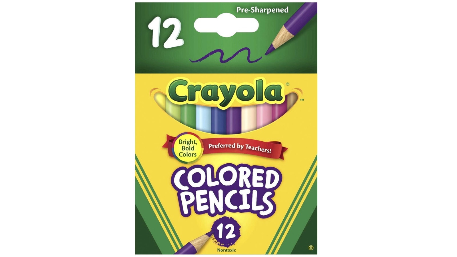Crayola 12-Pack Half Size Coloured Pencils