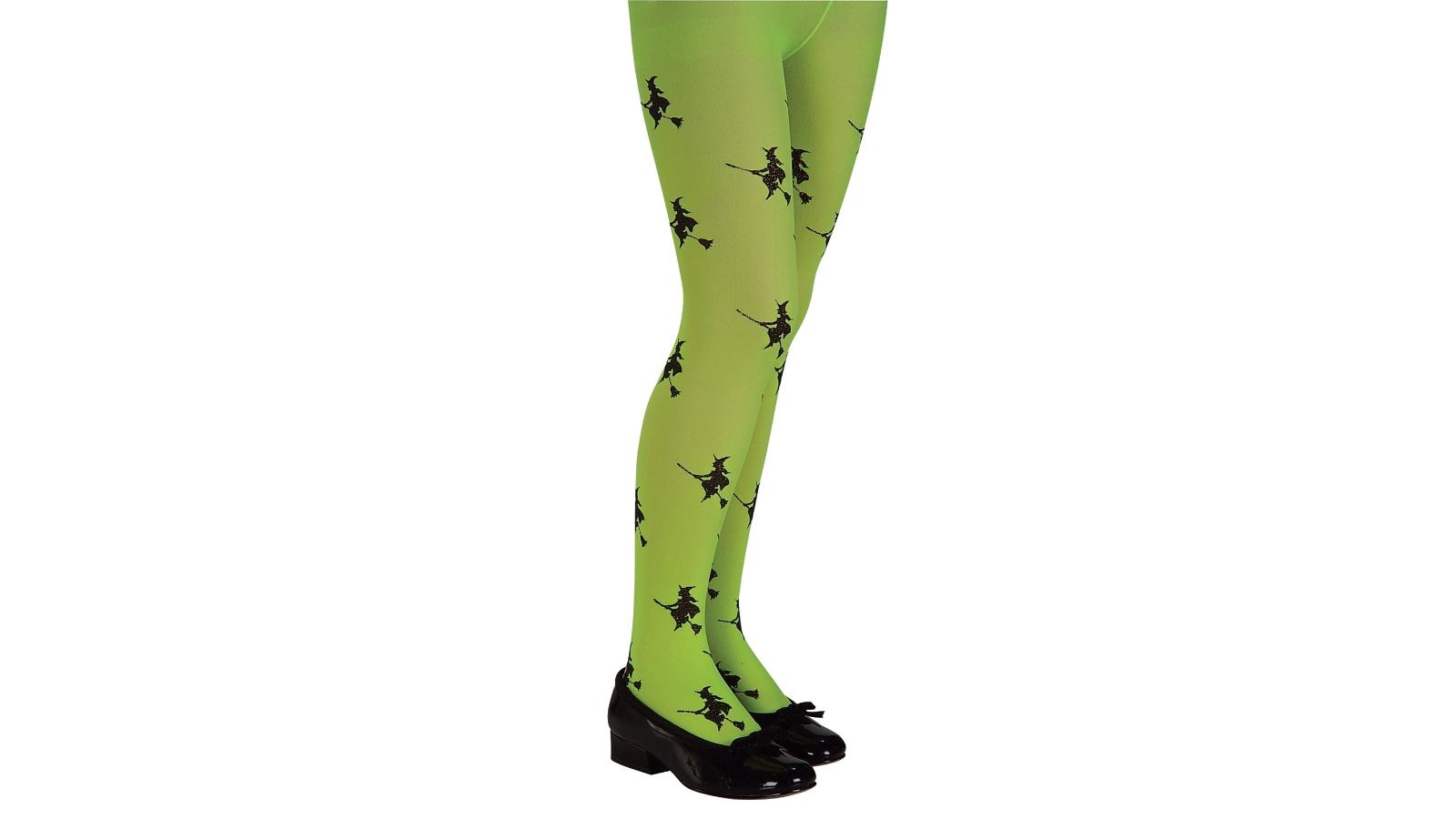 Rubies Glitter Witch Tights Green - Small
