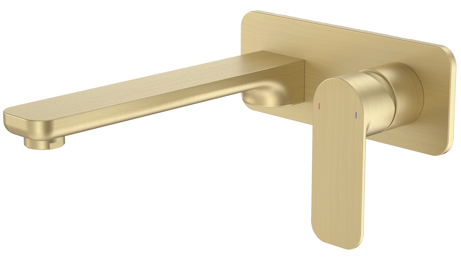 Caroma Luna Wall Bath/Basin Mixer Low Lead - Brushed Brass