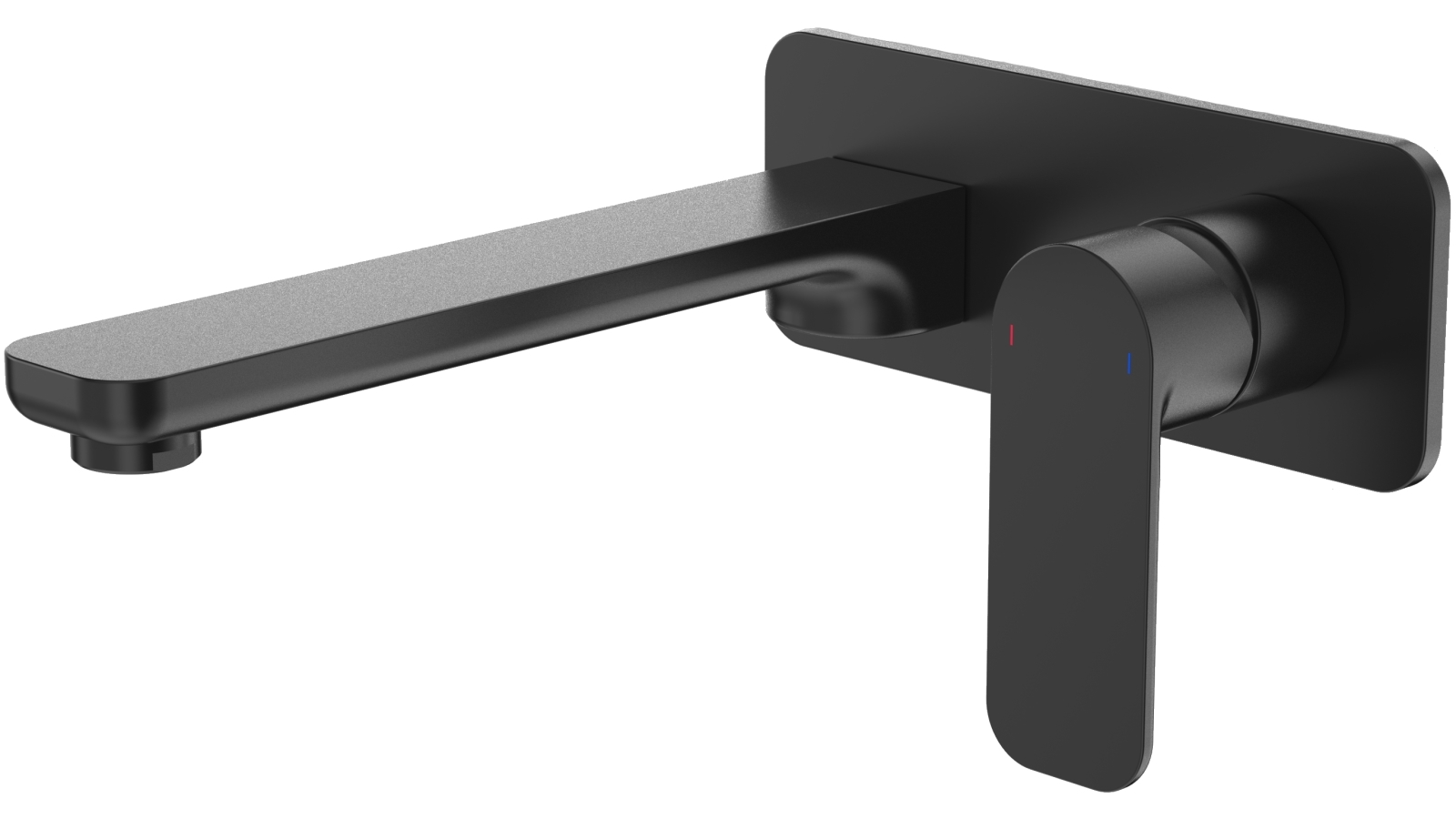 Caroma Luna Wall Basin/Bath Mixer - Black