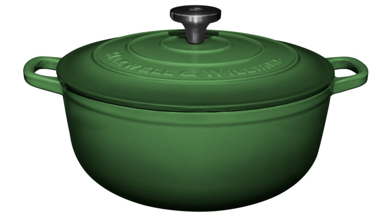 Maxwell and Williams 28cm / 6.2L English Racing Green Cast Iron Round Casserole