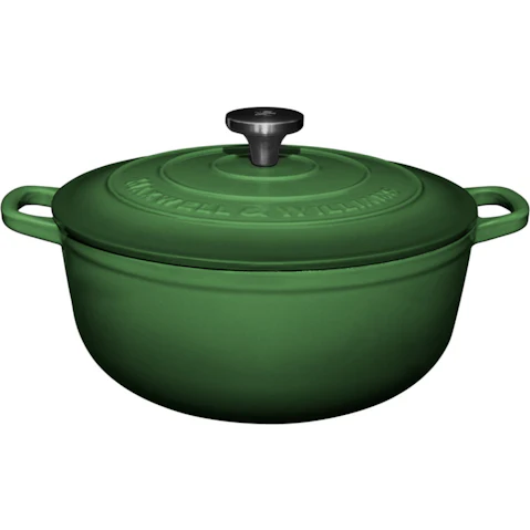 Maxwell and Williams 28cm / 6.2L English Racing Green Cast Iron Round Casserole