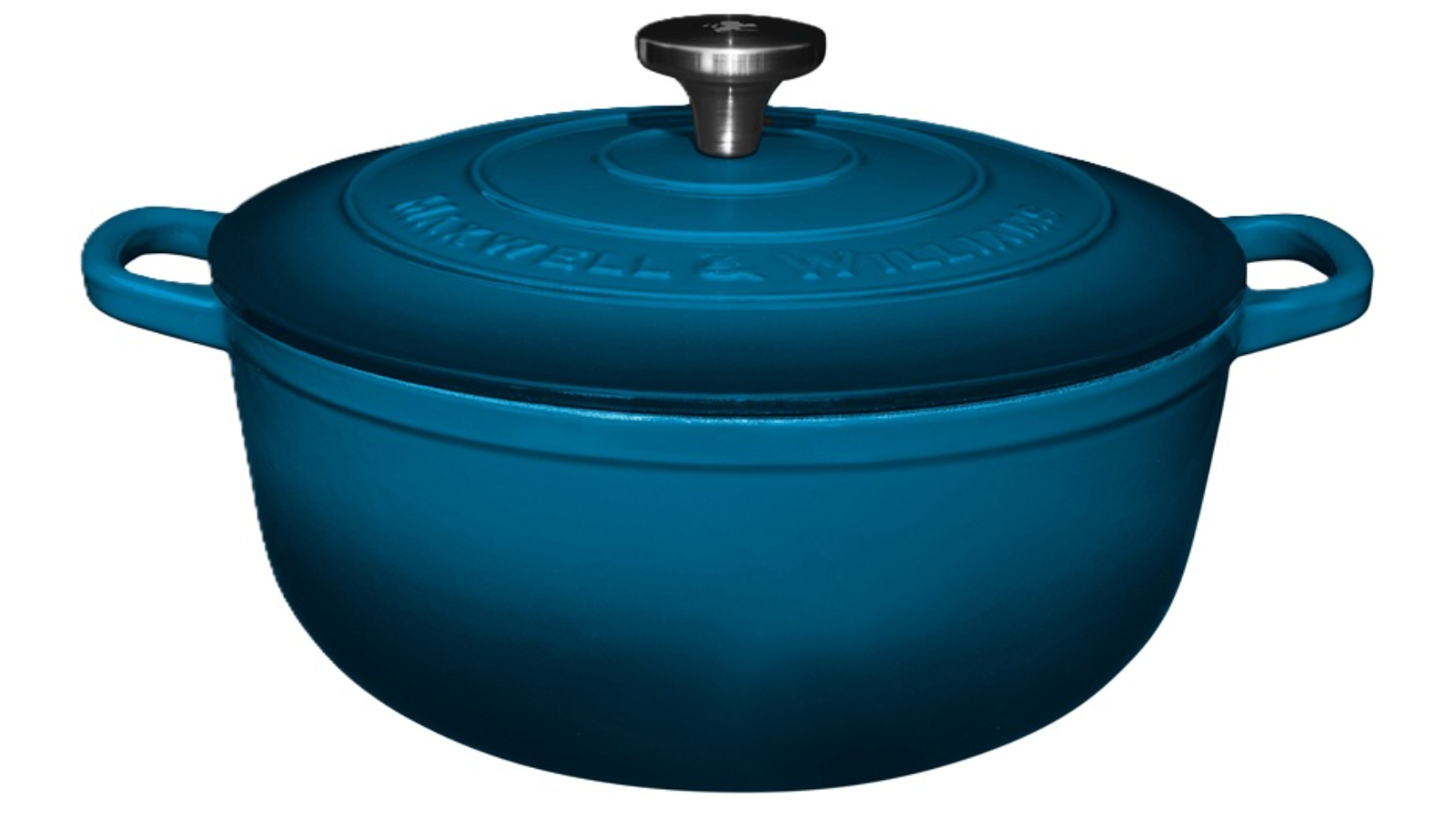 Maxwell and Williams 28cm / 6.2L Midnight Blue Cast Iron Round Casserole