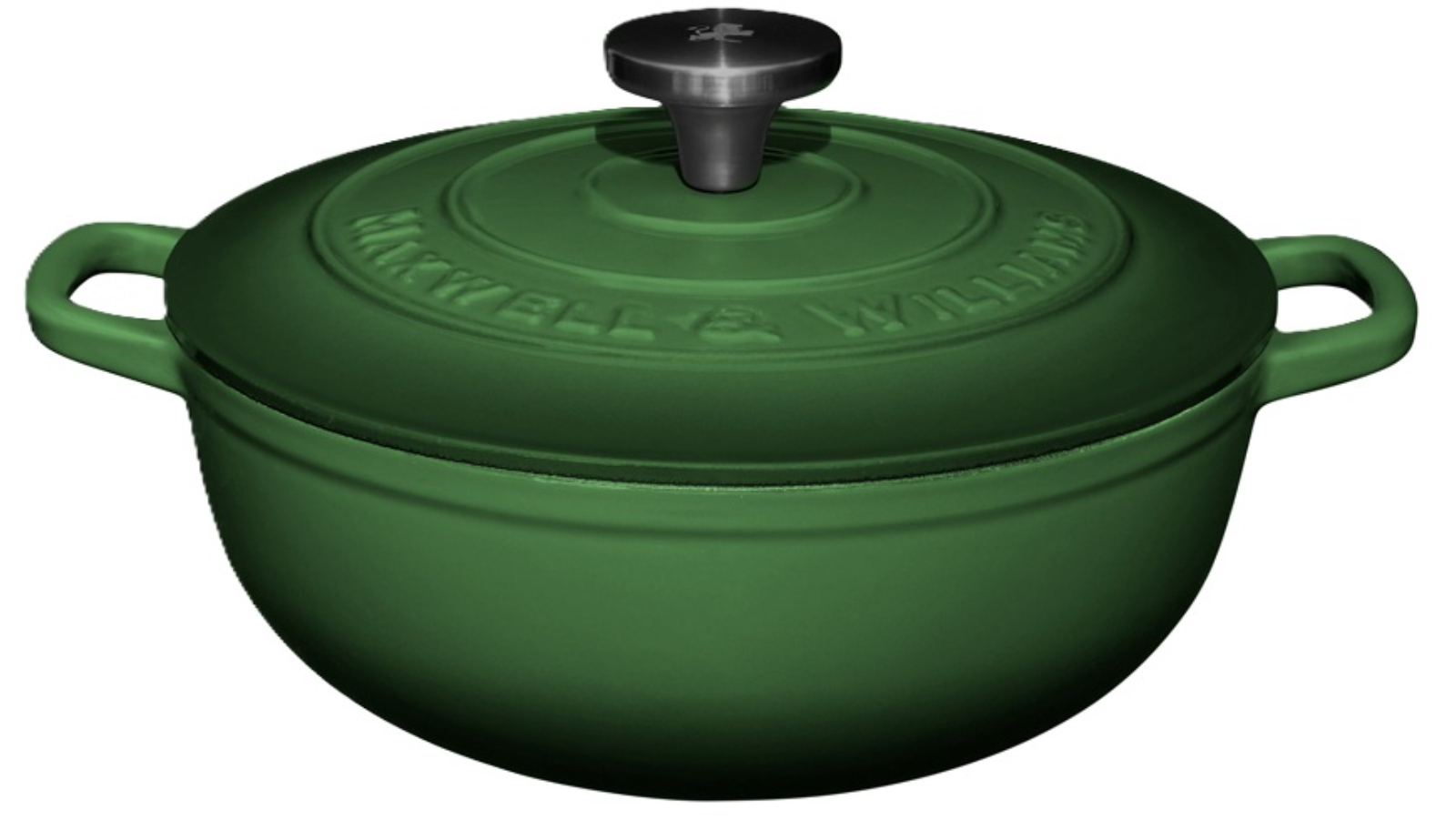 Maxwell and Williams 24cm / 3.3L English Racing Green Cast Iron Round Casserole