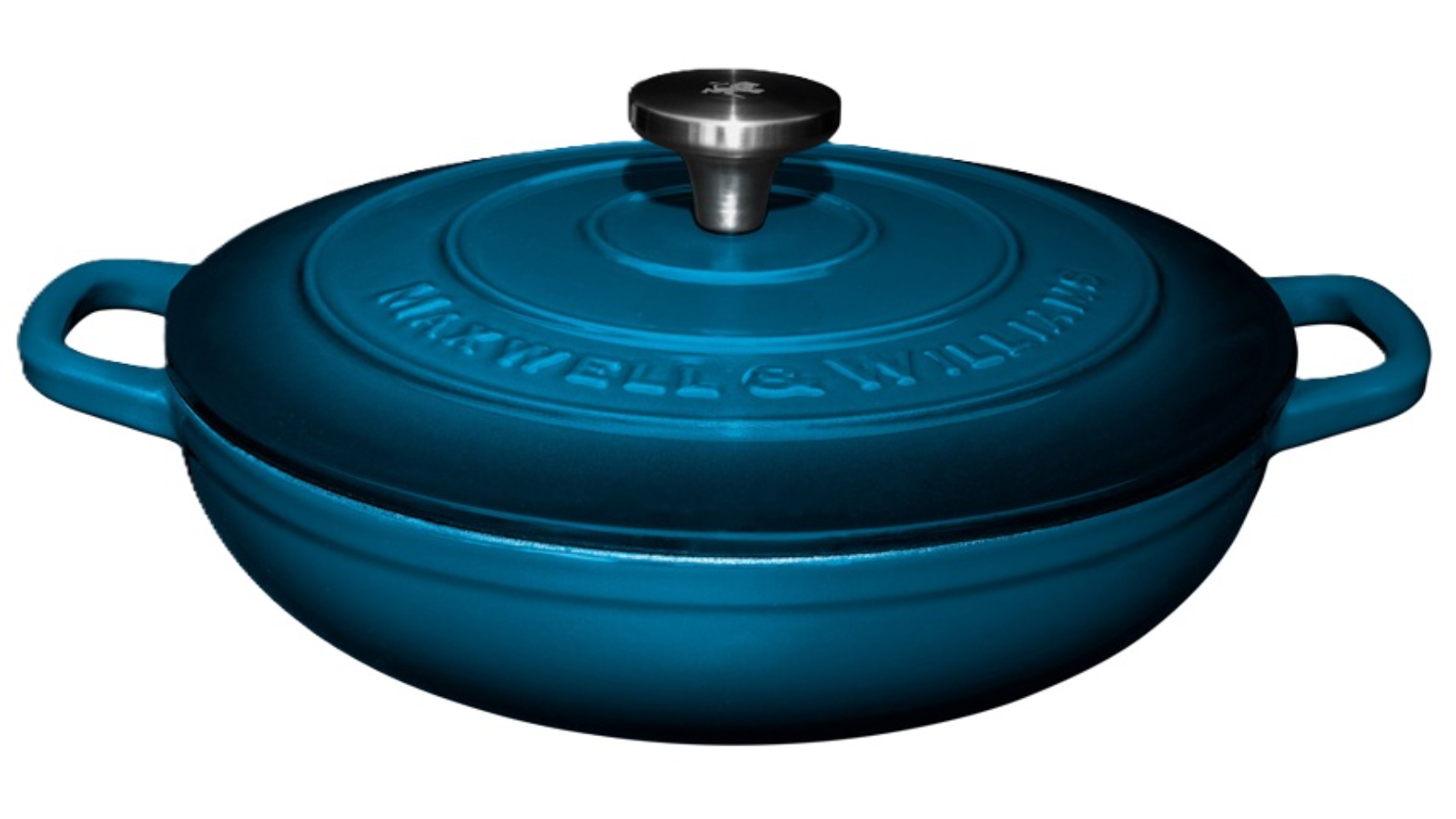 Maxwell and Williams 27cm / 3.3L Midnight Blue Cast Iron Braiser