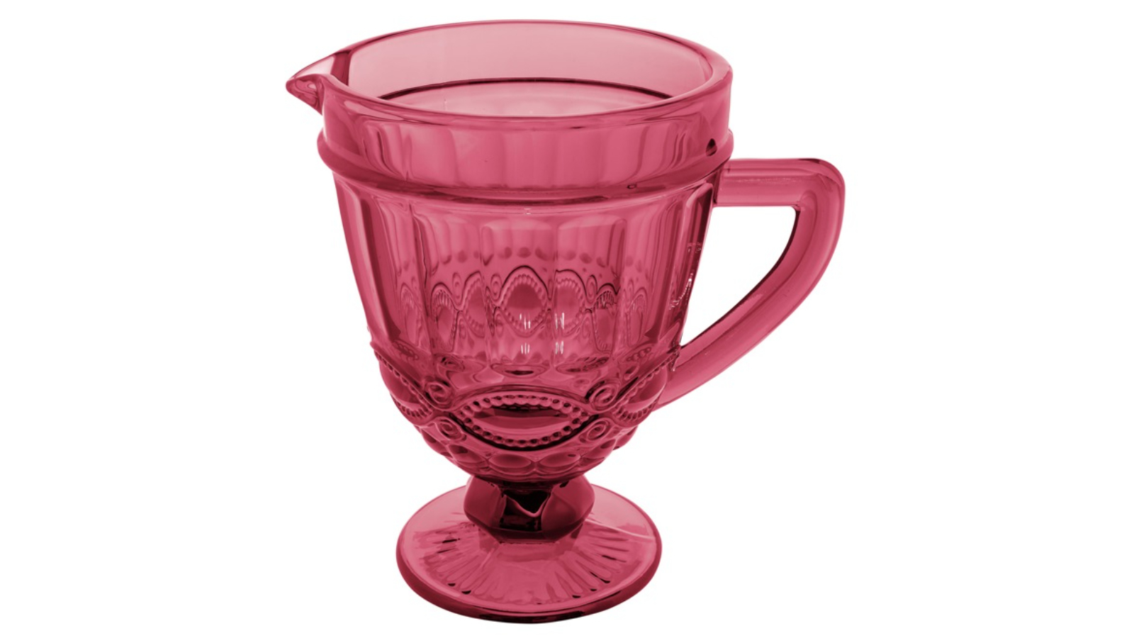 Casa Domani Pink Gabriella Glass Jug - 1.1 Litre