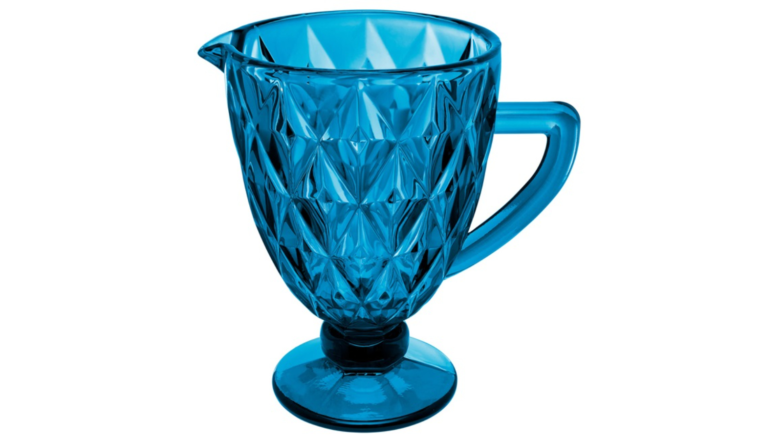 Casa Domani Blue Deanna Glass Jug - 1.1 Litre