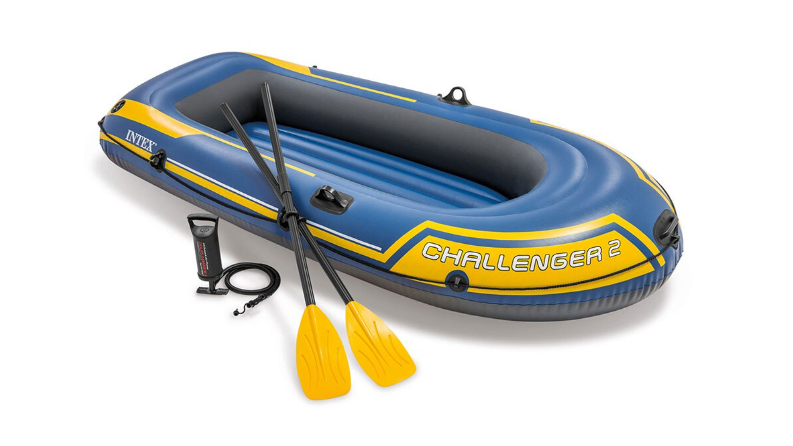Intex 236cm Challenger 2 Inflatable Boat with Oars/Paddles - 14 year