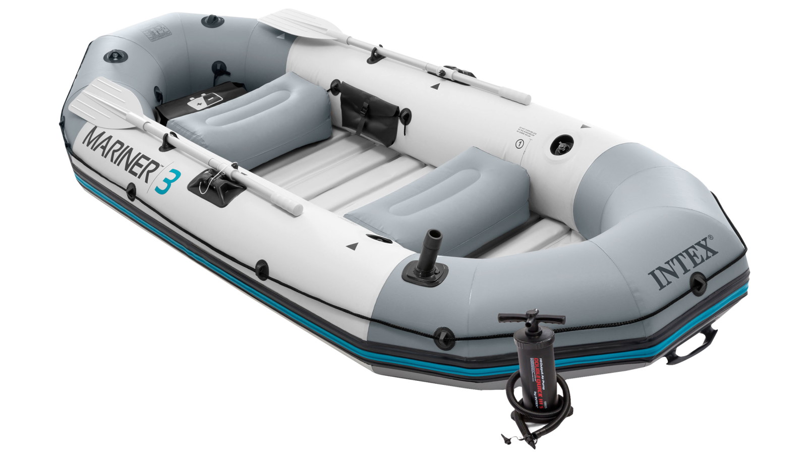Intex Mariner 3 Inflatable Boat Set for 3-Person