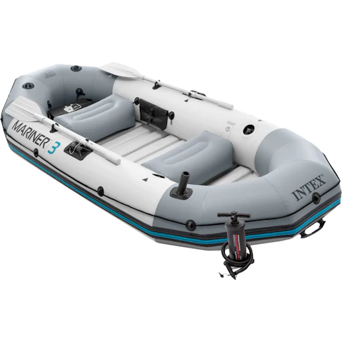 Intex Mariner 3 Inflatable Boat Set for 3-Person