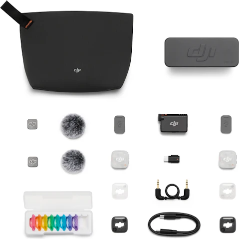 DJI Mic Mini 2S (2 TX + 1 RX + Charging Case) Wireless Microphone