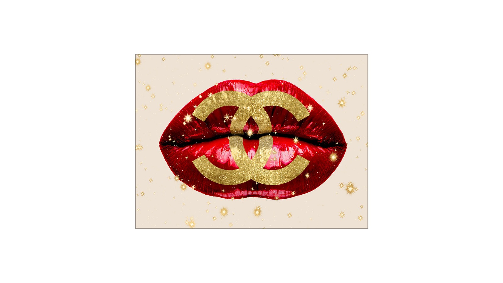 La Grolla Fashion Lips Red I Unframed Canvas Wall Art