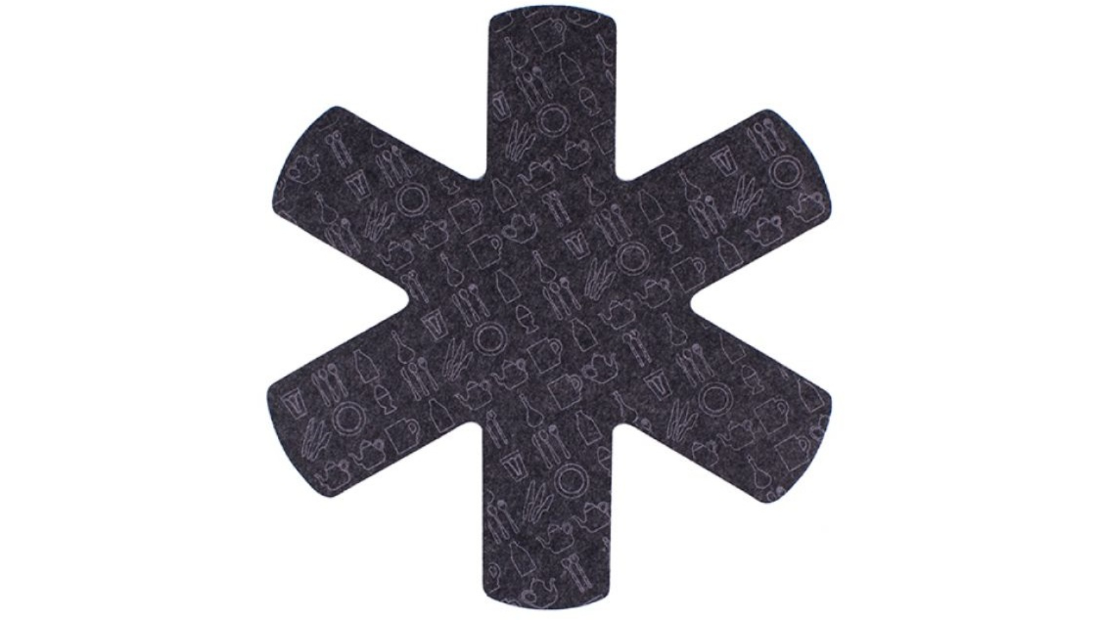 Appetito 2 Piece Charcoal Grey Pot and Pan Protector - 36cm