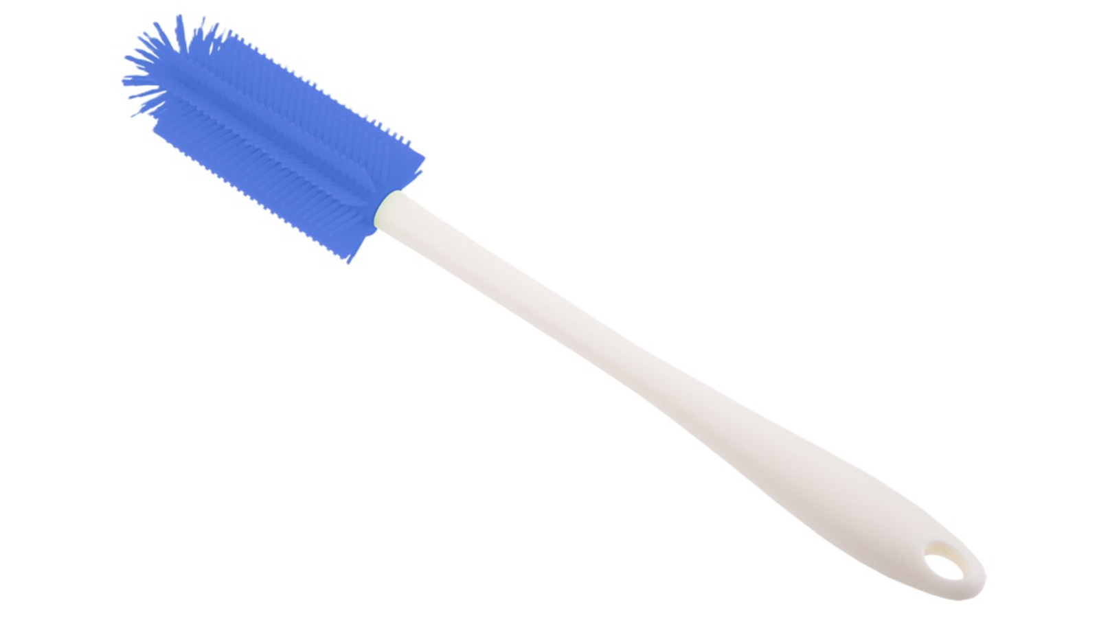 Appetito 35.5 x 4.5cm Silicone Bristles Bottle Brush - Blue