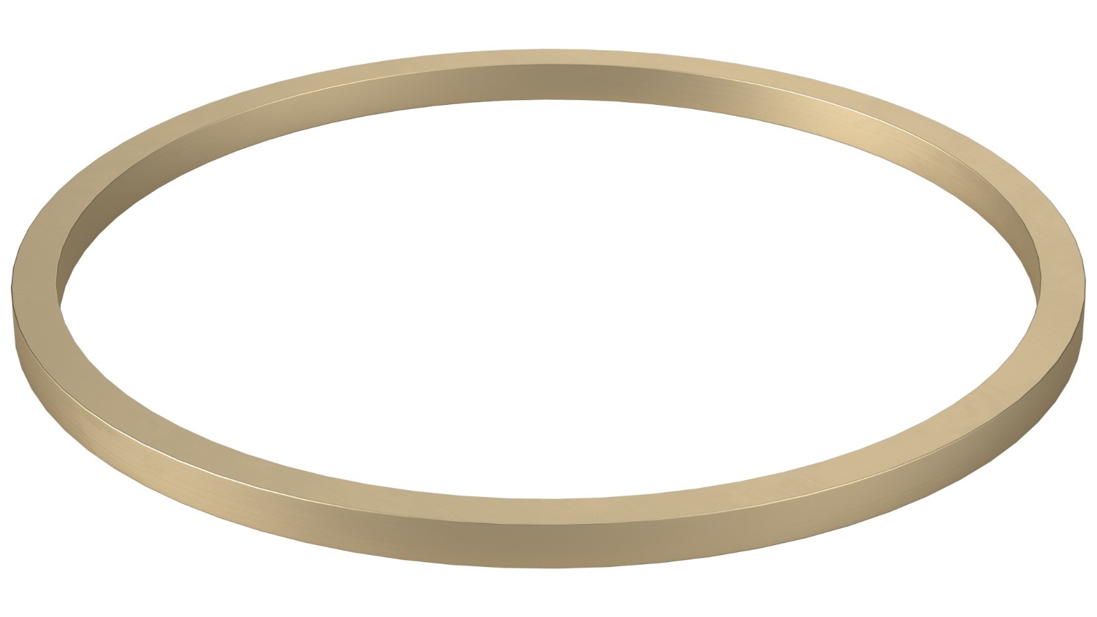 Caroma Liano II 400mm Round Basin Dress Ring - PVD Brushed Brass