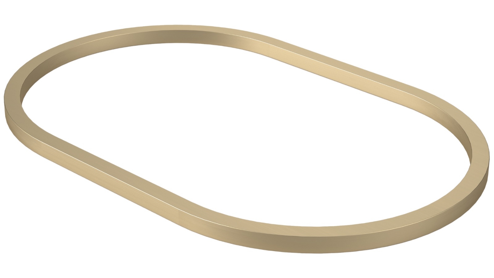 Caroma Liano II 530mm Pill Basin Dress Ring - Brushed Brass