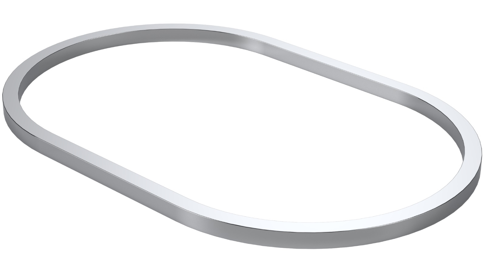 Caroma Liano II 530mm Pill Basin Dress Ring - Chrome