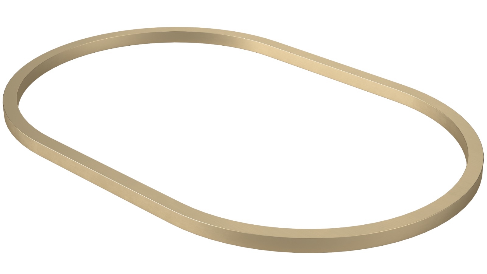 Caroma Liano II 600mm Pill Basin Dress Ring - Brushed Brass