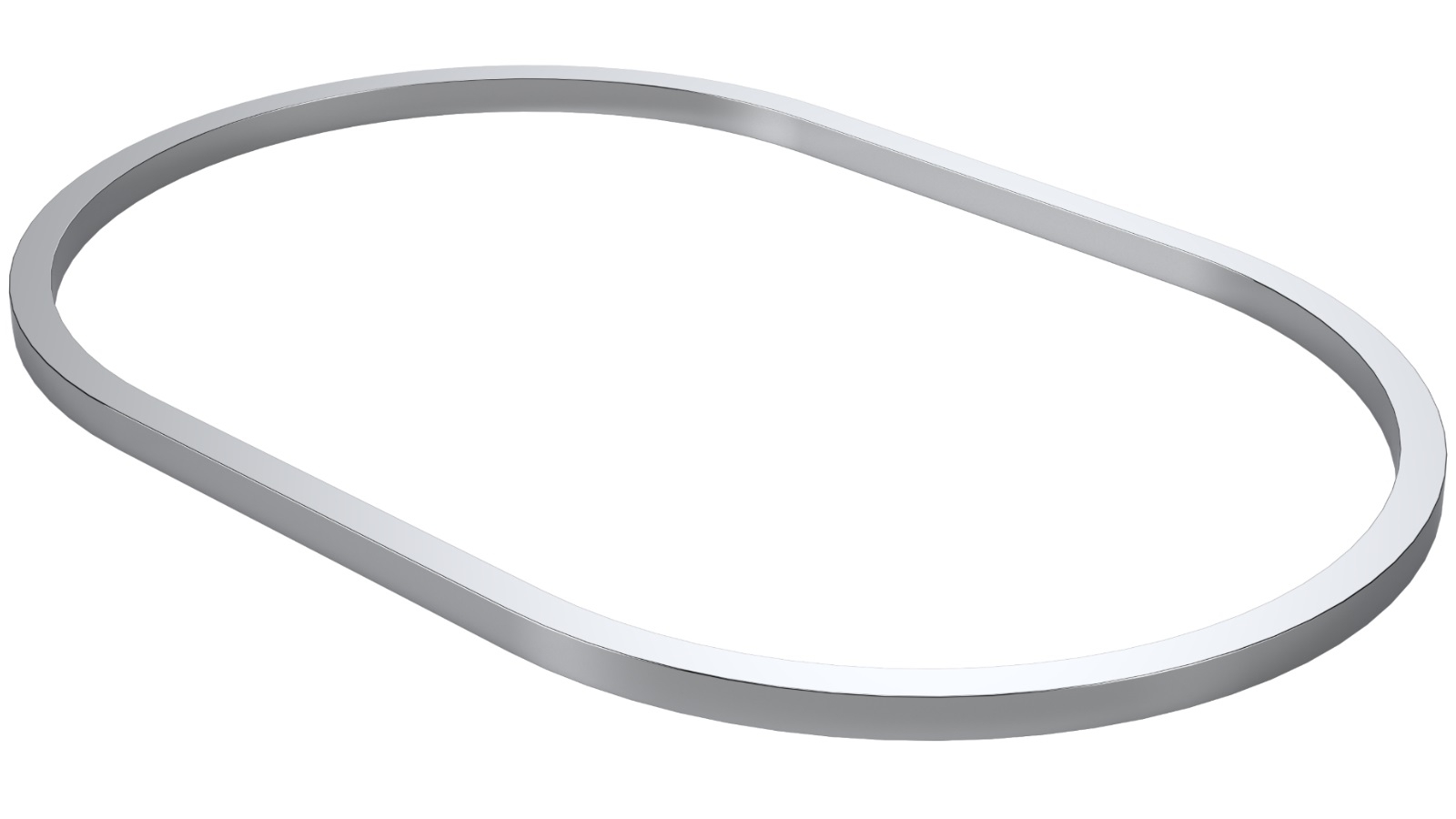 Caroma Liano II 600mm Pill Basin Dress Ring - Chrome