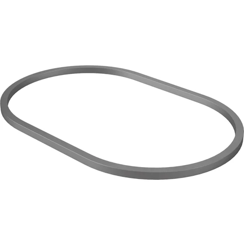 Caroma Liano II 600mm Pill Basin Dress Ring - Gunmetal