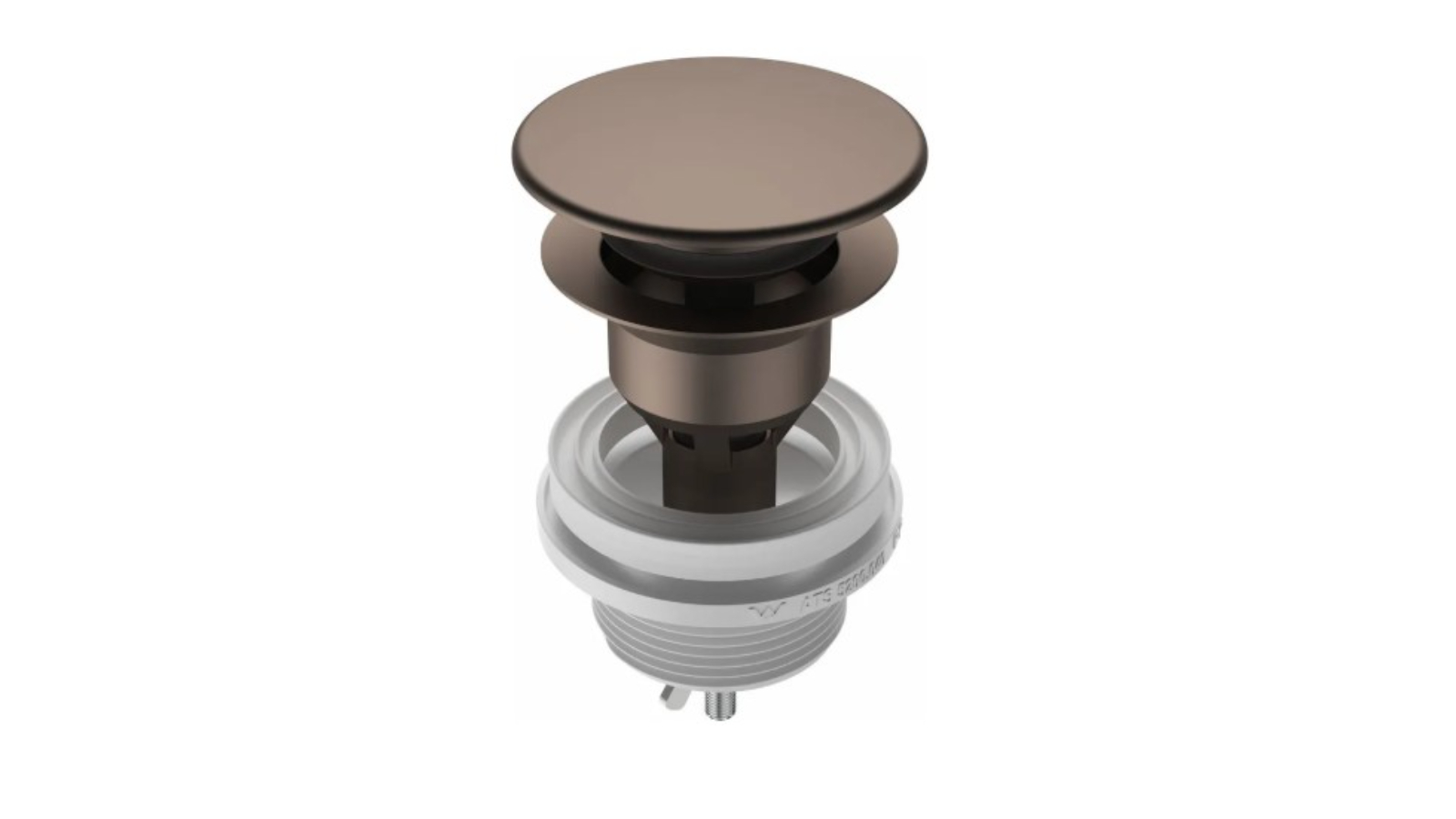Caroma Urbane II Basin Dome Pop-Up Plug & Waste - Brushed Bronze