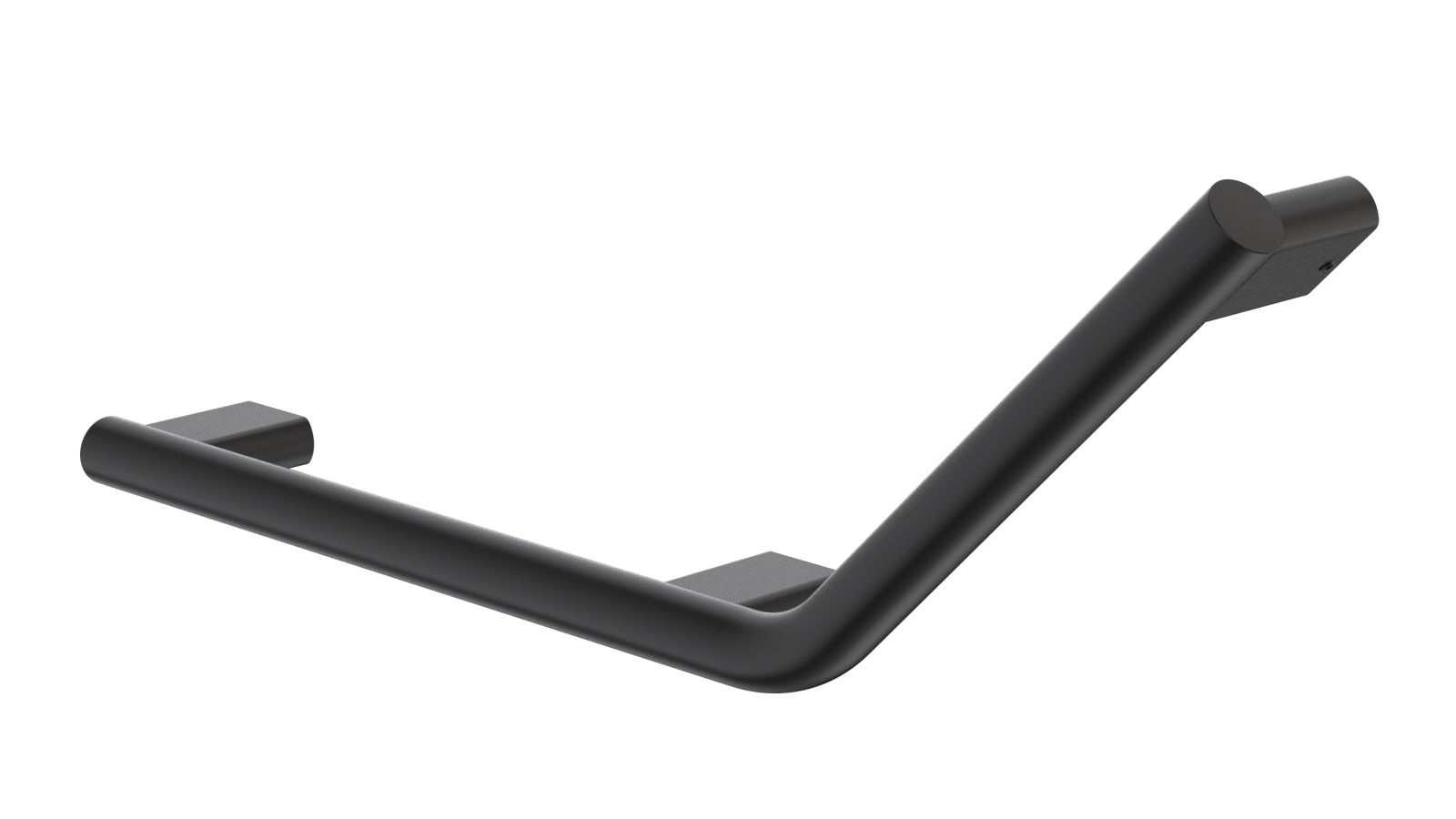 Caroma Opal Support Rail 135 Degree Left Hand Angled - Matte Black