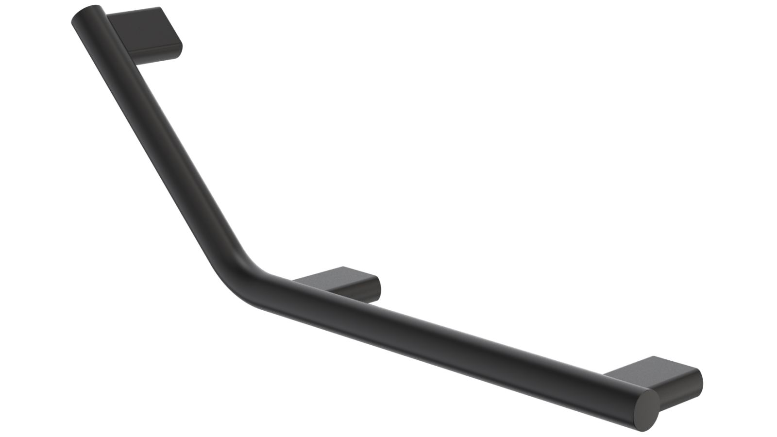 Caroma Opal Support Rail 135 Degree Right Hand Angled - Matte Black