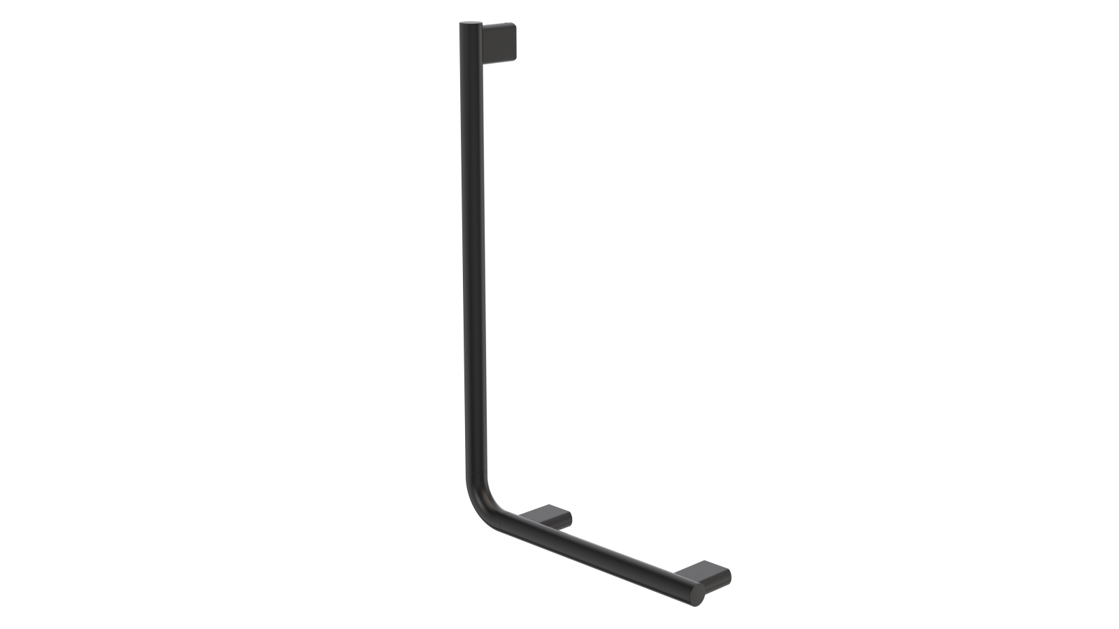 Caroma Opal Support Rail 90 Degree Angled - Matte Black