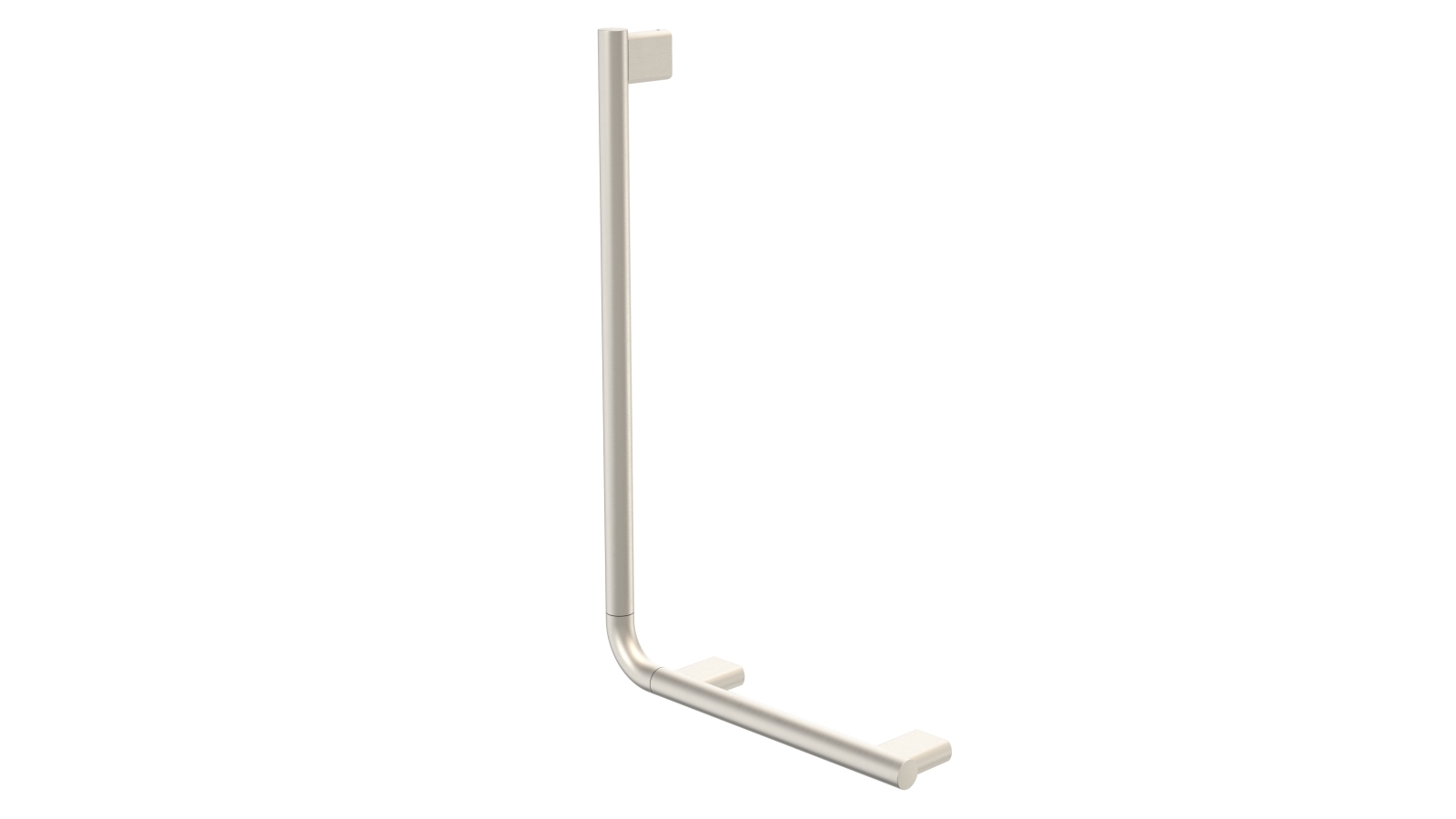 Caroma Opal Support Rail 90 Degree Angled - Brushed Nickel