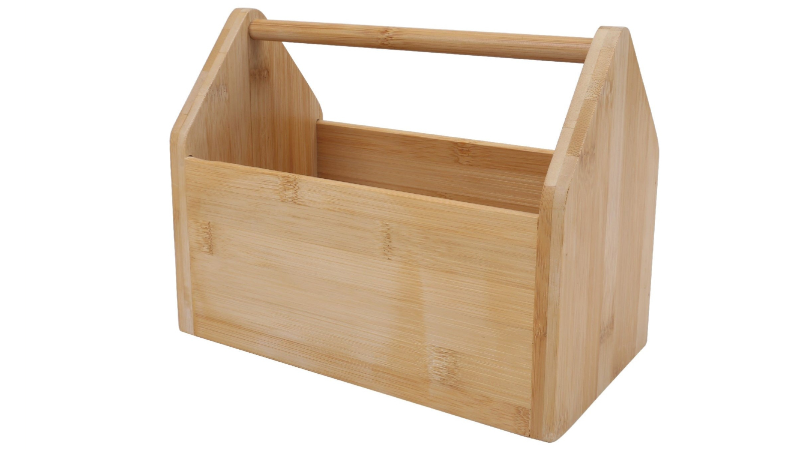 Living Today Bamboo Kitchen Cabinet and Fridge Organizer Tray with Handle 