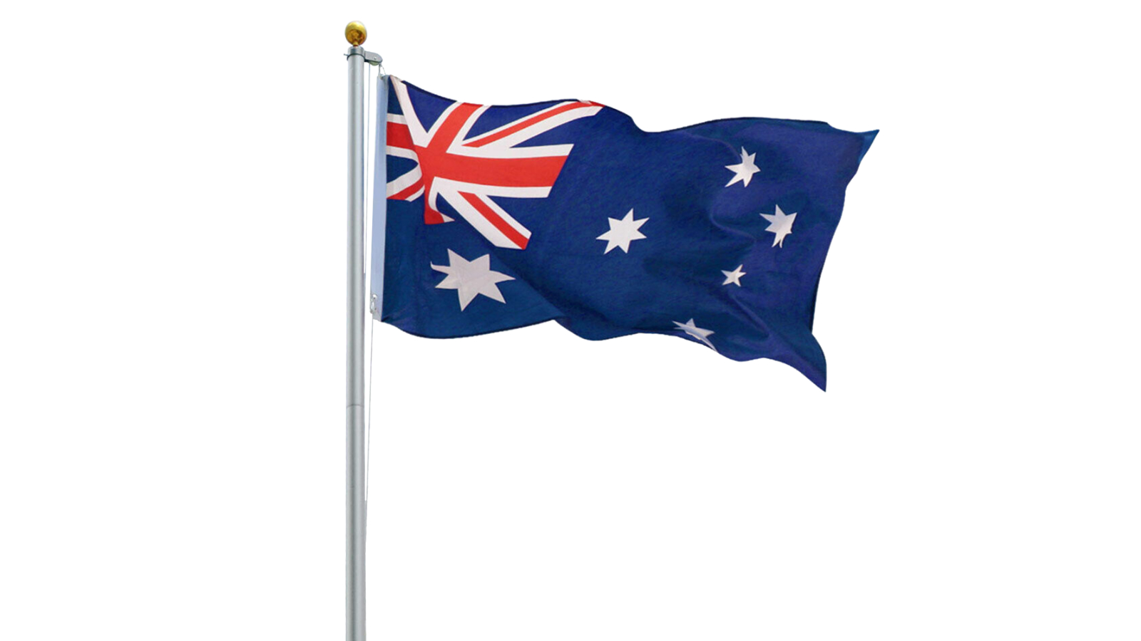 Serrano Flag Pole with Australian Flag Set - 6.0m