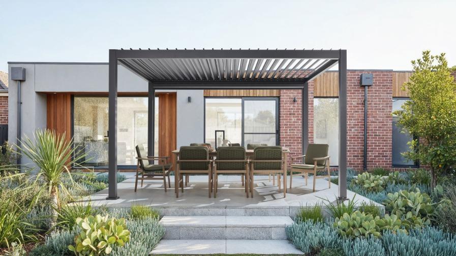 Pergola 3 x 4m Rectangular – Gunmetal