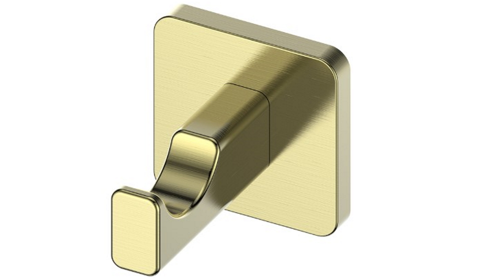 Greens Zuri Robe Hook - Brushed Brass