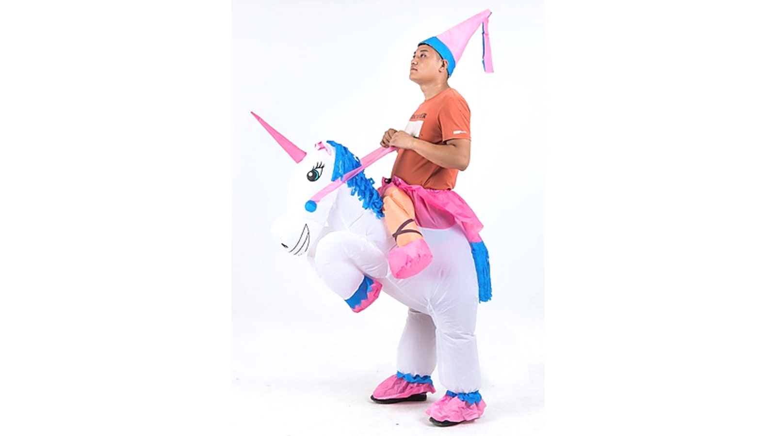 Unicorn Fancy Dress Inflatable Suit -Fan Operated Costume