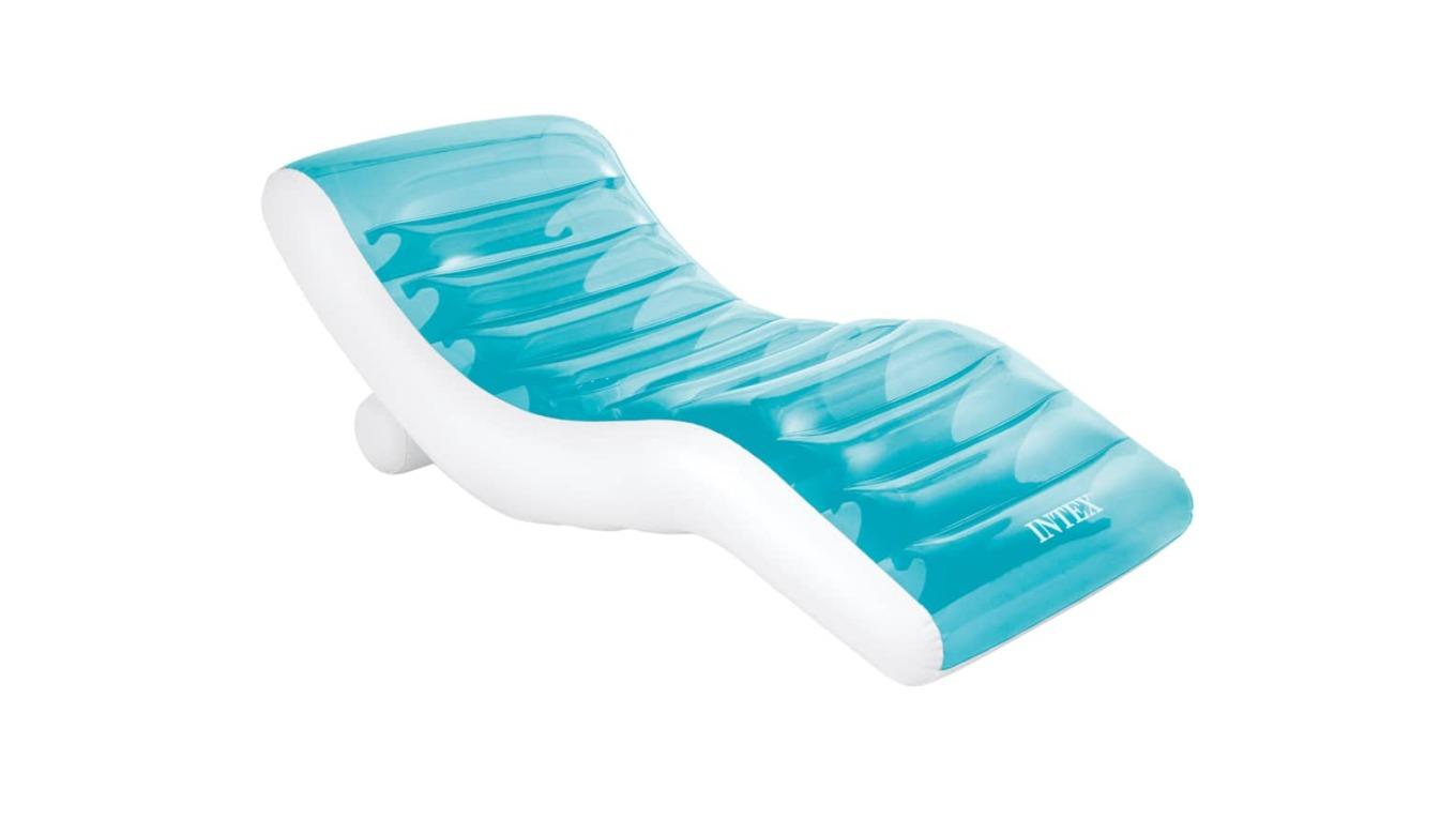 Intex Vinyl 191 x 99cm Inflatable Lounger - Blue