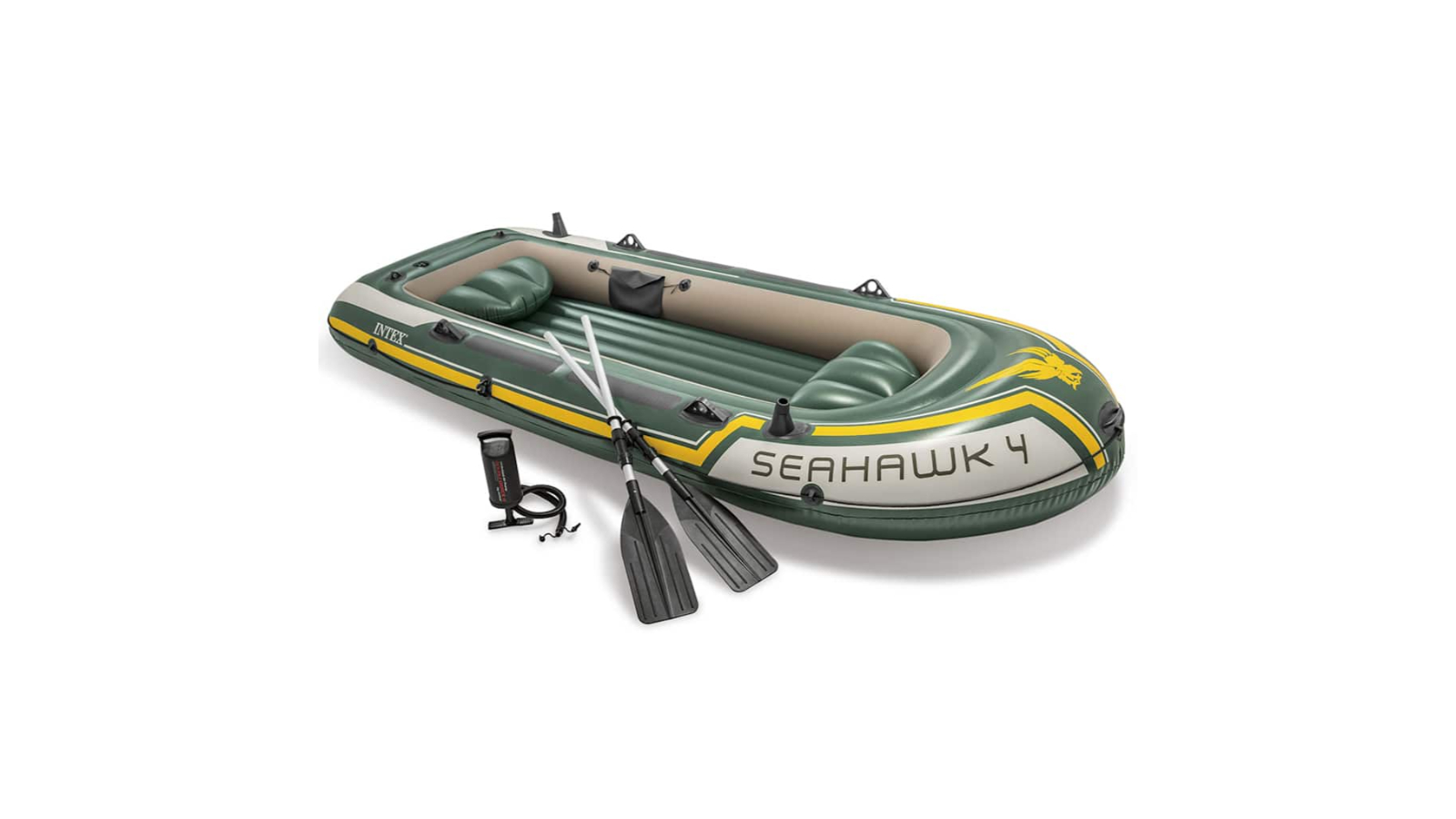 Intex Seahawk 4 Inflatable Boat with Oars and Pump