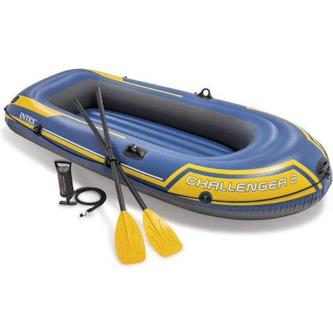 Intex Challenger 2 Inflatable Boat with Oars and Pump