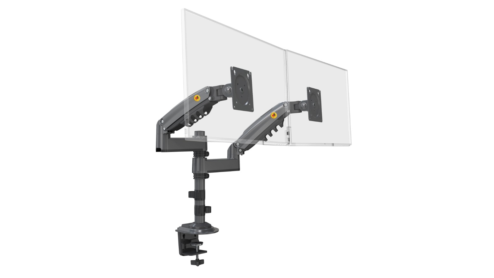 North Bayou NB-H180 Dual Monitor Arm Ergonomic for Desktop VESA Mount