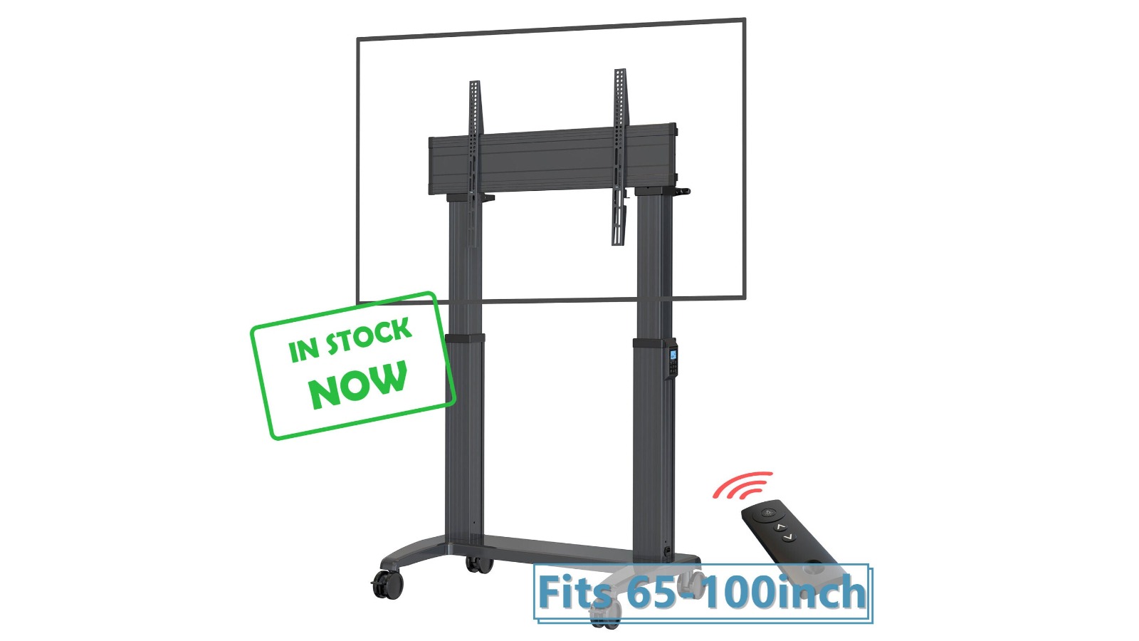 North Bayou T70 Electric Mobile TV Stand for Touch Panels to 136kg