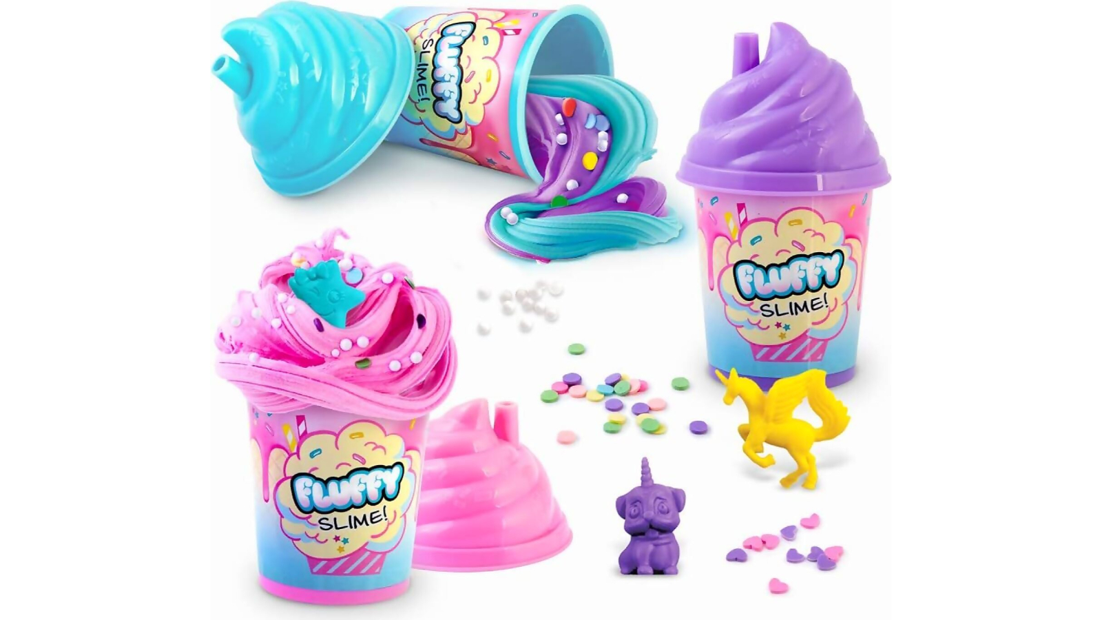 So Slime Diy 3 Piece Fluffy Pop Shaker