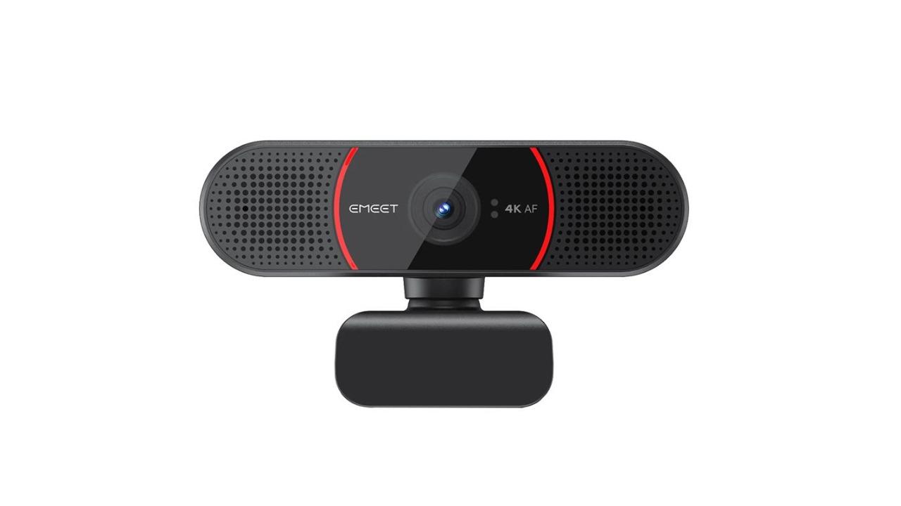 EMeet C9604K 4K UHD Autofocus Webcam with Dual Mic