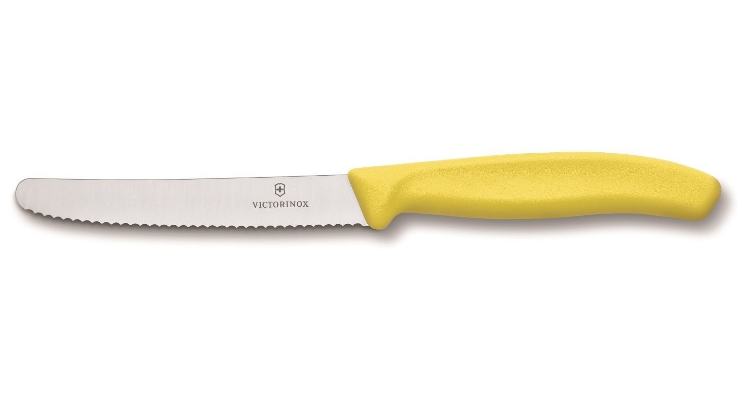 Victorinox Steak And Tomato Knife 11cm Wavy Edge - Yellow