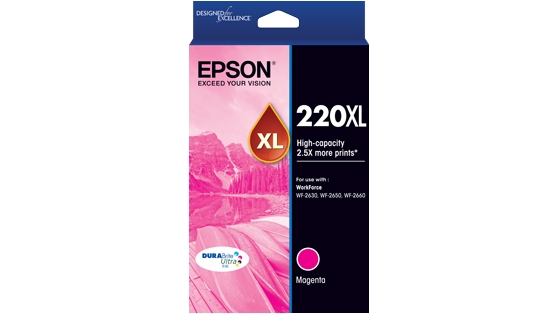 Epson 220XL DURABrite Ultra High Capacity Ink Cartridge - Magenta