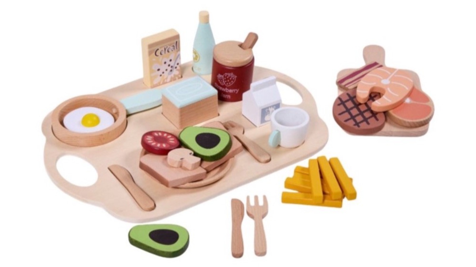Jenjo Games Breakfast Wooden Toy Set