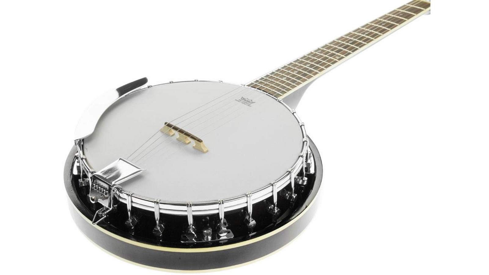 Karrera 6 String Resonator Banjo - Black