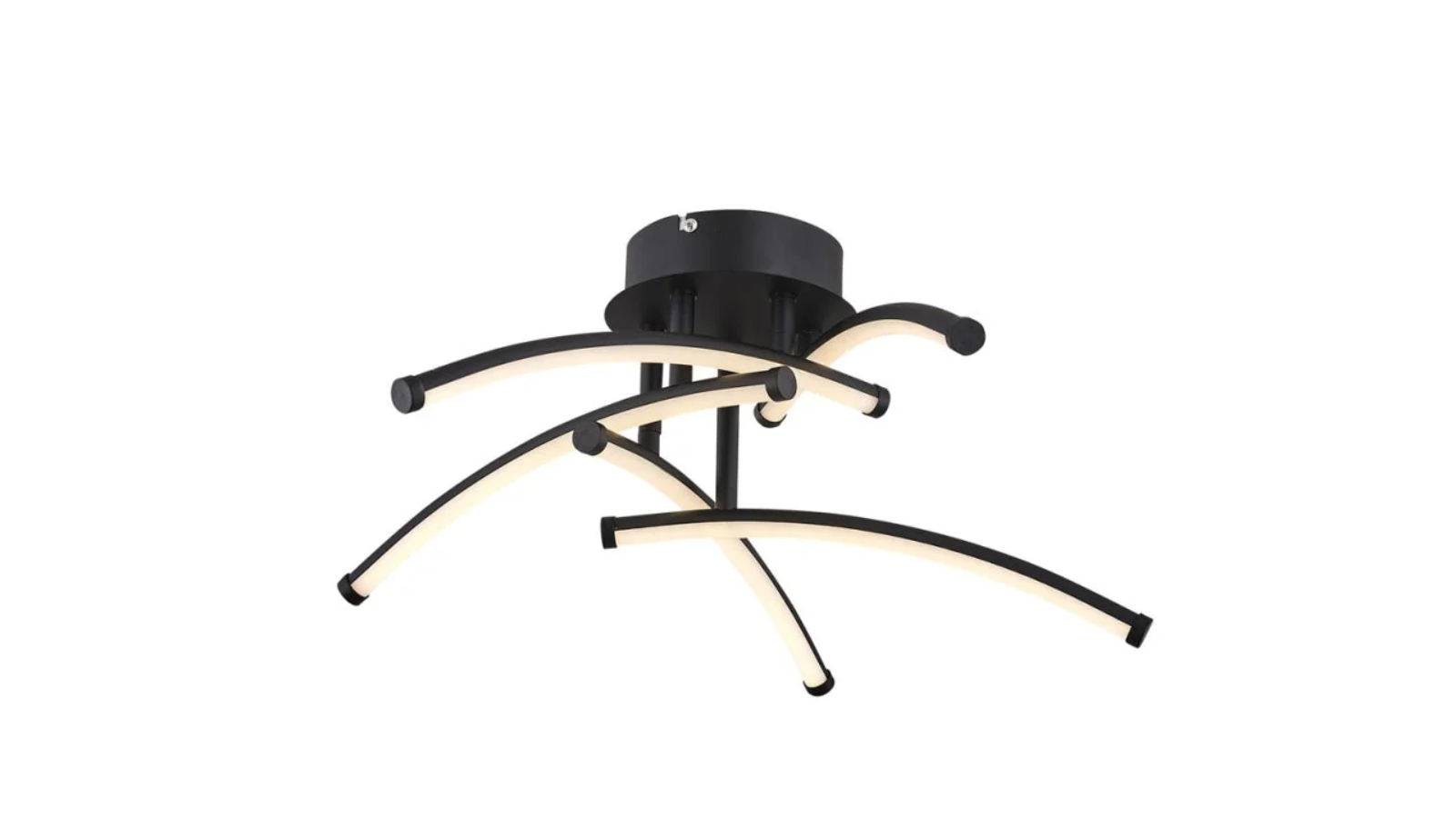 Luminea Rosewarn Dimmable 5 Lights Modern Elegant LED Ceiling Light - Black