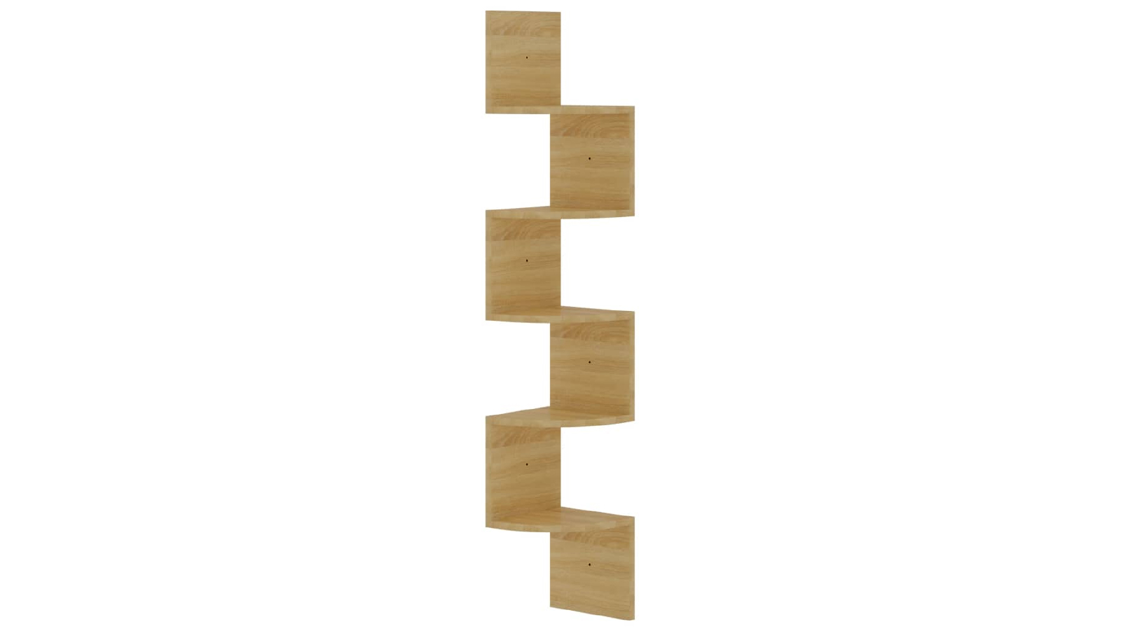 VidaXL 19 x 19 x 123cm Engineered Wood Wall Corner Shelf - Sonoma Oak 